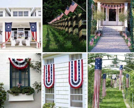 Patriotic Bunting With Stars 36" - Image 2