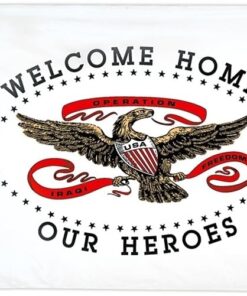 Welcome Home Our Heroes Flag Nyl-Glo-3 ft. X 5 ft
