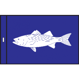 Striped Bass Fish Flag 12 x 18