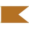 Khaki Solid Color 4×6′ Nyl Horizontal Burgees