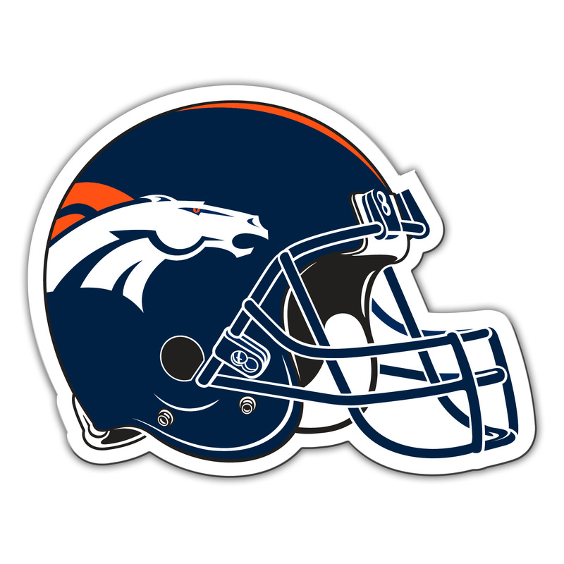 Denver Broncos 6" Helmet Car Magnet