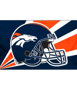 Denver Broncos Helmet Flag