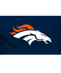 Denver Broncos Blue Background Flag