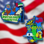 International country magnets including United Arab Emirates and Taiwan designs — shop at Flag World Company in Aurora Colorado