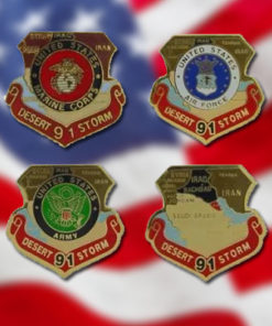 Patriotic and Desert Warfare Pins and Emblems