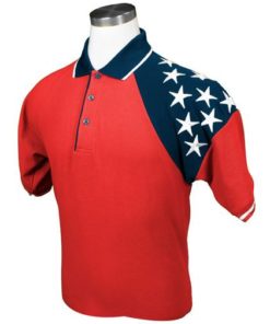 Freedom Pique Mens Polo Shirt Red