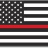 Thin Red Line Flag 3x5 Ft, Firefighter Thin Red Line Black and White American Flag 3×5, Firefighter Red Line American Flag, Thin Red line 3x5' Poly Flag