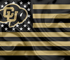 Americana University of Colorado Buffaloes Flag