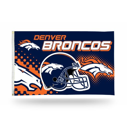 Denver Broncos 3X5 NFL Helmet Flag
