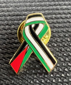Palestine Ribbon Flag Pin