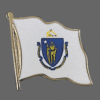 Massachusetts State Lapel Pin, Massachusetts Flag Lapel Pin, Massachusetts Lapel Pin, Massachusetts Flag Pin