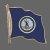 Virginia State Lapel Pin, Virginia Flag Lapel Pin, Virginia Lapel Pin, Virginia Flag Pin