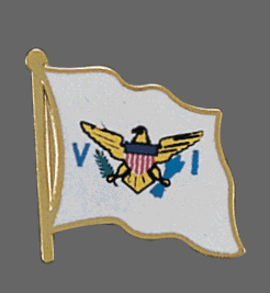 Virgin Islands State Lapel Pin, Virgin Islands Flag Lapel Pin, Virgin Islands Lapel Pin, Virgin Islands Flag Pin