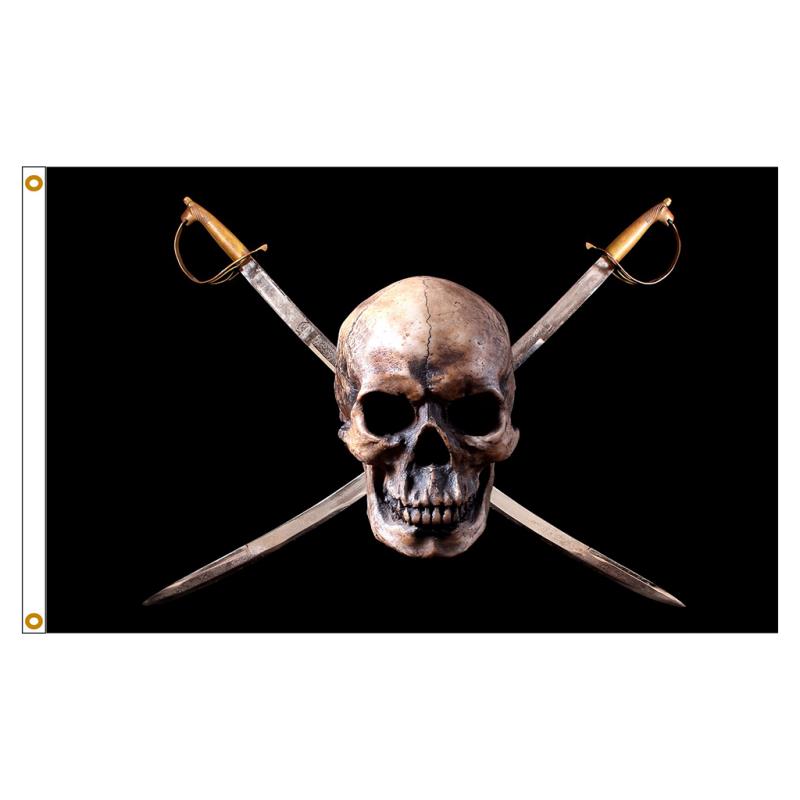 Our festive & colorful collection of Pirate Sword 3'X5' screen-printed nylon flag speaks for itself