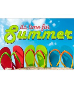 Our festive & colorful collection of Summer Sandals 3'X5' screen-printed nylon flag speaks for itself
