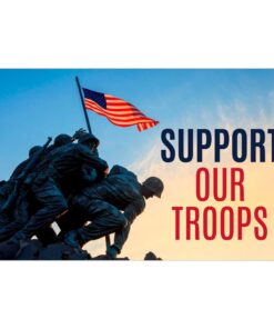 Our festive & colorful collection of Iwo Jima Support Our Troops 3'X5' screen-printed nylon flag speaks for itself
