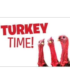 Our festive & colorful collection of Turkey Time 3'X5' screen-printed nylon flag speaks for itself
