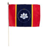 Current 12x18in State Of Mississippi Stick Flag
