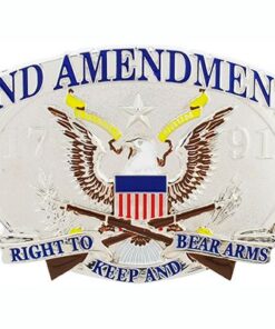 2nd Amendment the right of the people to keep and bear arms Belt Buckle, 2nd Amendment White Belt Buckle