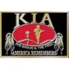 U.S. KIA America Remembers The Brave & The Free Eagle Some Gave All Emblem Belt Buckle