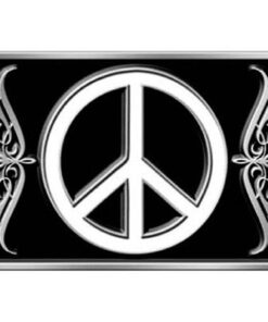 Peace Sign Belt Buckle