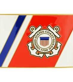 U.S. Coast Guard Logo 3 1/4" Belt Buckle