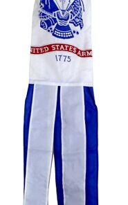 60" US Army Embroidered Nylon Wind Sock Windsock, Army Embroidered 60 inches Windsock