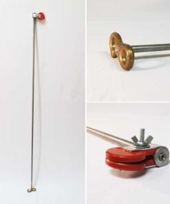 Non-Tangle Rod for Outrigger Flagpoles to Prevent Flag Wrapping Stainless Steel Rod Vinyl Clamp 4' Length