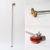 Non-Tangle Rod for Outrigger Flagpoles to Prevent Flag Wrapping Stainless Steel Rod Vinyl Clamp 7' Length