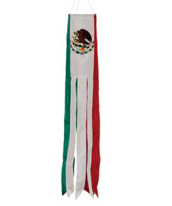 Mexico Flag Windsock 40-Inch, Mexico Applique Windsocks, Mexican Windsocks, Mexico Windsocks
