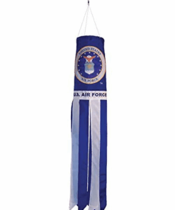 Air Force Colorful Emblem Windsock, USAF Windsocks, Air Force Emblem Windsock, US Air Force Emblem 40 inch Windsock