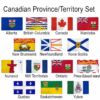 Set of 14 2'X3' Canada Provinces Flags, Canadian Province 2x3' Poly Flag Set, Canadian Provinces 2'x3' Polyester Flags Set of 14,