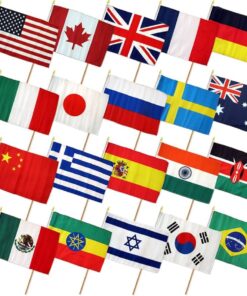 Polyester 12 x 18 in Stick Flags