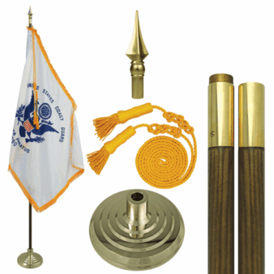 Coast Guard Fringed 3'x5' Indoor Set Flag