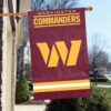 Show your team spirit on game day and every day with this officially licensed Washington Commanders NFL house banner flag