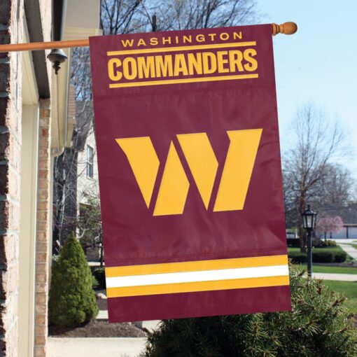 Show your team spirit on game day and every day with this officially licensed Washington Commanders NFL house banner flag
