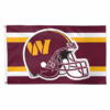 Fly your fandom with the Washington Commanders Flag 3x5 Helmet Striped