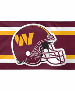 Fly your fandom with the Washington Commanders Flag 3x5 Helmet Striped