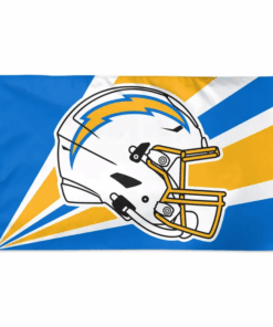Los Angeles Chargers Helmet with logo Flag - Deluxe 3' X 5'
